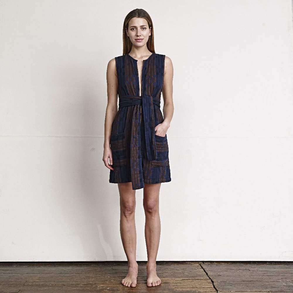 EUC Ace & Jig Long Belted Vest in Fable